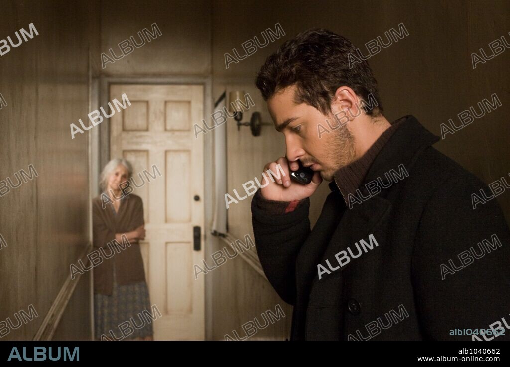 LYNN COHEN and SHIA LABEOUF in EAGLE EYE, 2008, directed by D. J. CARUSO. Copyright DREAMWORKS / NELSON, RALPH.
