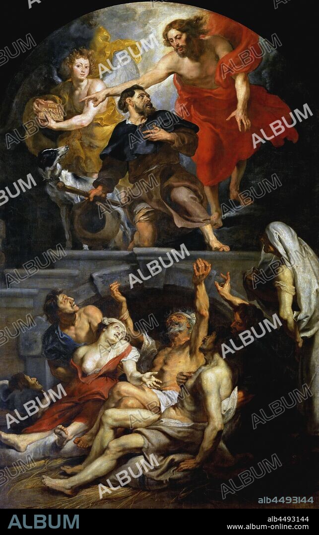 PIETER PAUL RUBENS. Christ appointing Saint Roch as patron saint of the plague victims.