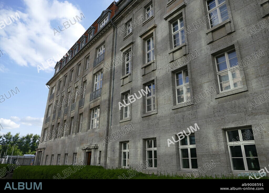 Photograph of the exterior of the German Resistance Memorial Centre (Gedenkstätte Deutscher Widerstand), a memorial and museum in Berlin. Part of the Bendlerblock, a complex of offices in Stauffenbergstrasse. It was here that Colonel Claus Schenk Graf von Stauffenberg (1907-1944) and other members of the failed 20 July 1944 plot that attempted to assassinate Adolf Hitler were executed. Dated 21st Century.