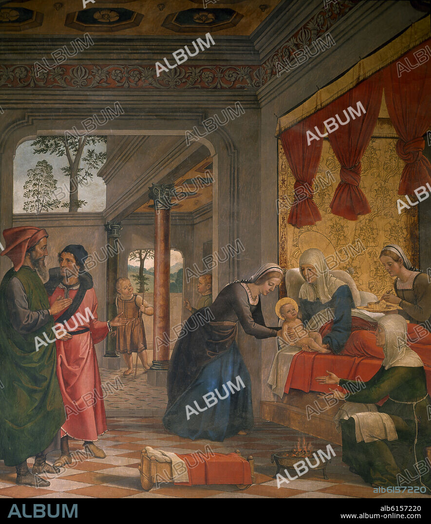 JUAN DE BORGOÑA. SALA CAPITULAR - NATIVIDAD DE LA VIRGEN- PINTURA S XVI.