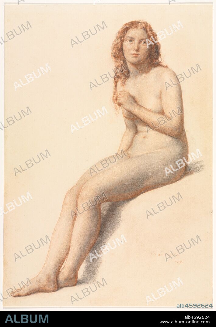 Female Nude, Seated, Three Quarter View from Front, 1859. For Mulready, drawing was a lifelong preoccupation. These two sheets were drawn from models in the Royal Academy?s life school when the artist was 73. He was one of the Academy?s most devoted teachers, positioning the model for his students and then drawing alongside them. Closely observed and meticulously crafted, both drawings attest to Mulready?s consummate skill as a draftsman. The sensuality of the female nude and the weather-beaten face of the male model are as arresting today as they were in Victorian London.