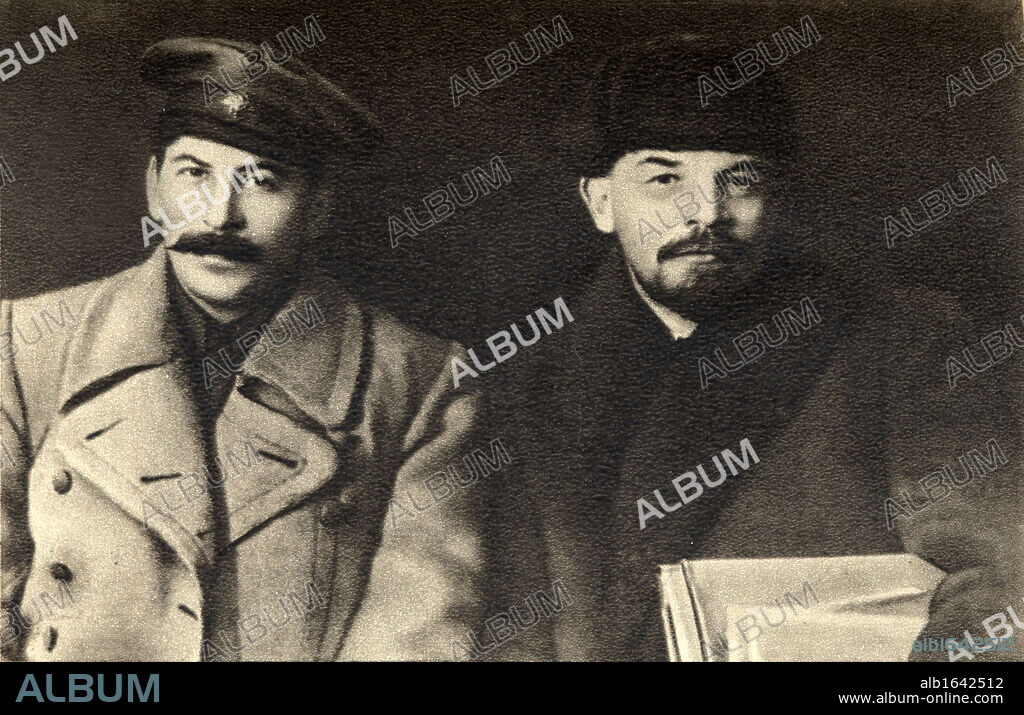 Vladimir Lenin and Joseph Stalin together in 1919.