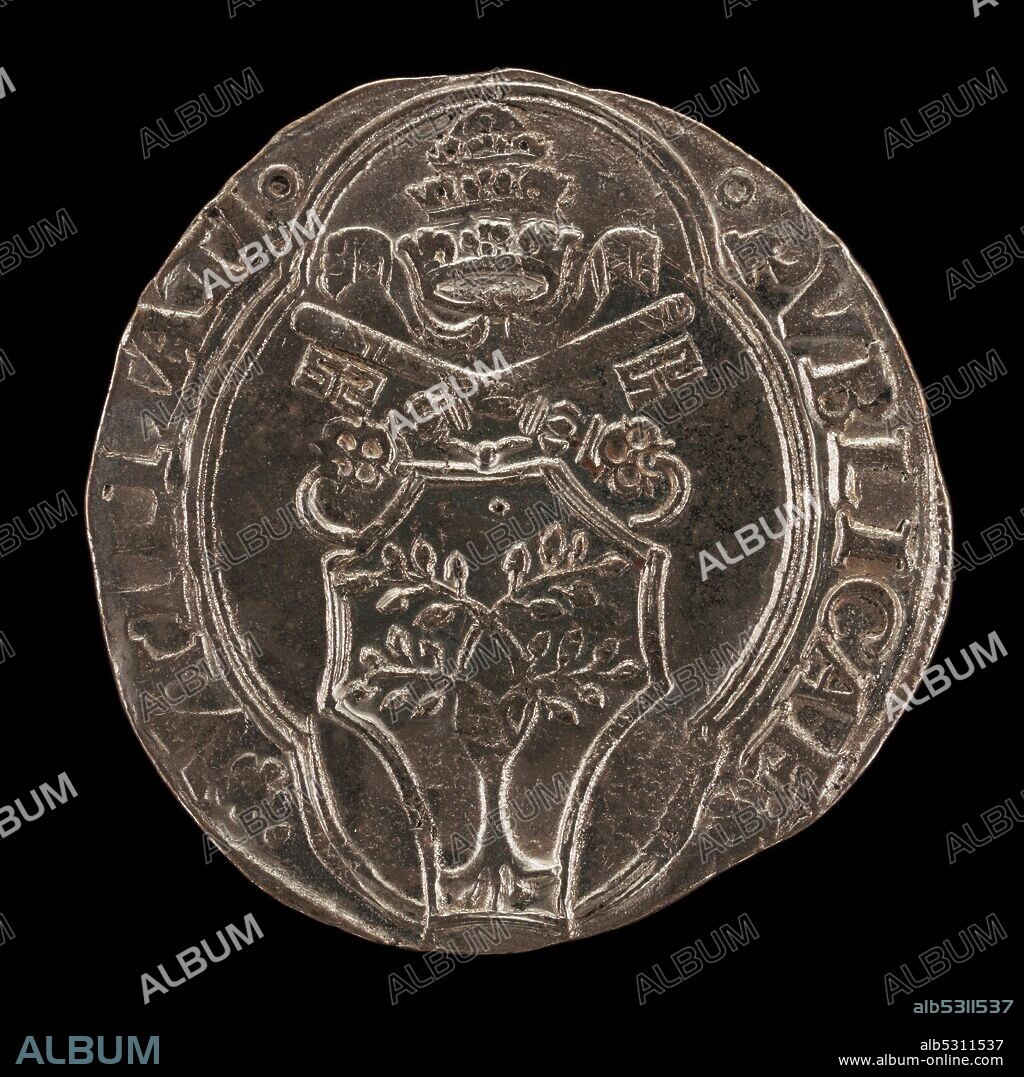 Della Rovere Shield, Crossed Keys, and Tiara [reverse], 15th century.