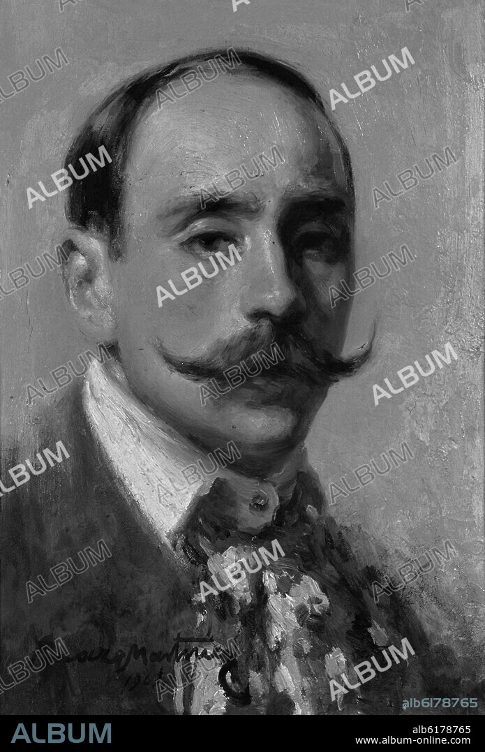 JOSÉ PINAZO MARTÍNEZ. AUTORRETRATO JOSE PINAZO MARTINEZ (1879/1933) - 1904 - HIJO DEL PINTOR IGNACIO PINAZO CAMARLENCH.