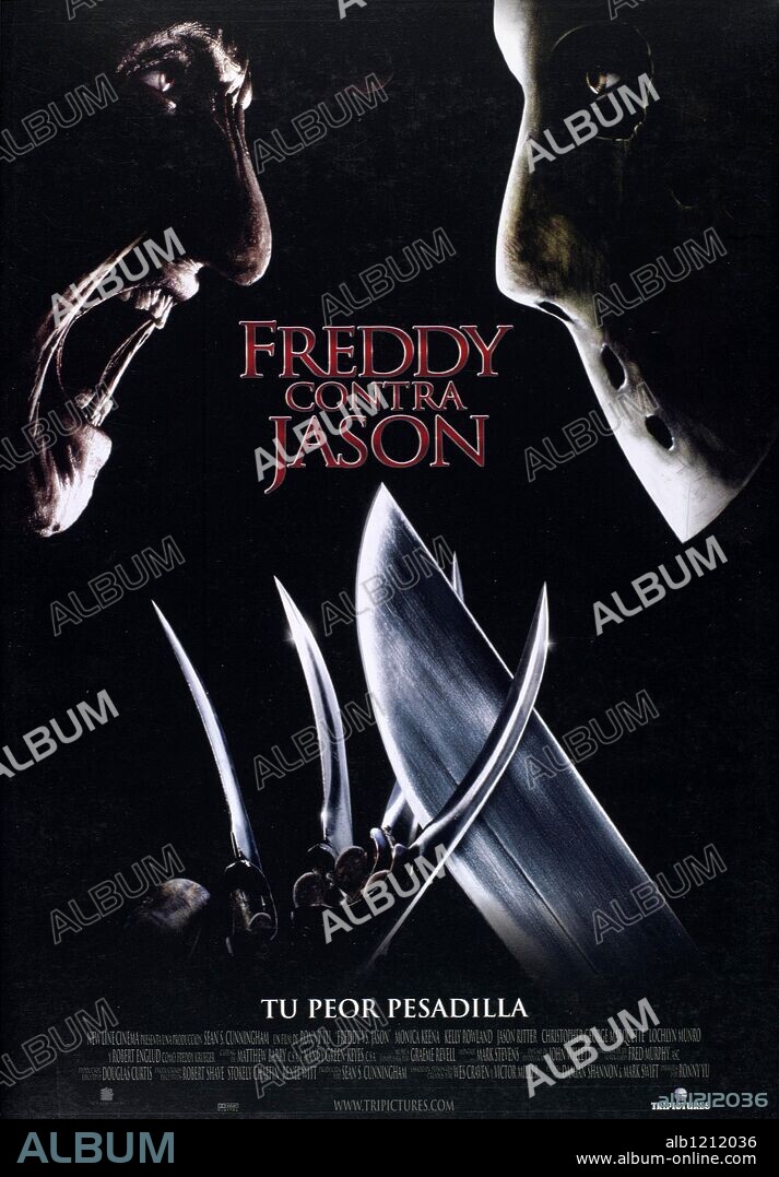 Poster de FREDDY CONTRA JASON, 2003 (FREDDY VS. JASON), dirigida por RONNY YU. Copyright NEW LINE PRODUCTIONS.
