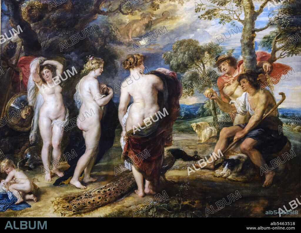 Peter Paul Rubens, the Judgement of paris, oil on canvas, National Gallery, London, England, Great Britain.