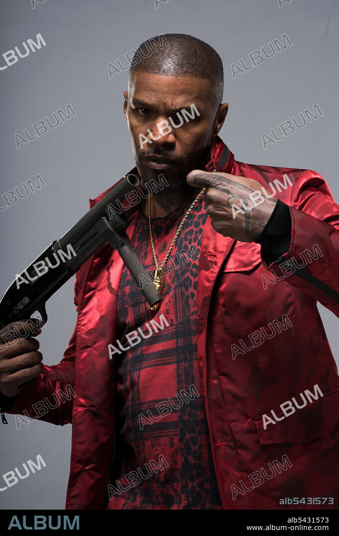 JAMIE FOXX en BABY DRIVER, 2017, dirigida por EDGAR WRIGHT. Copyright TRISTAR PICTURES.