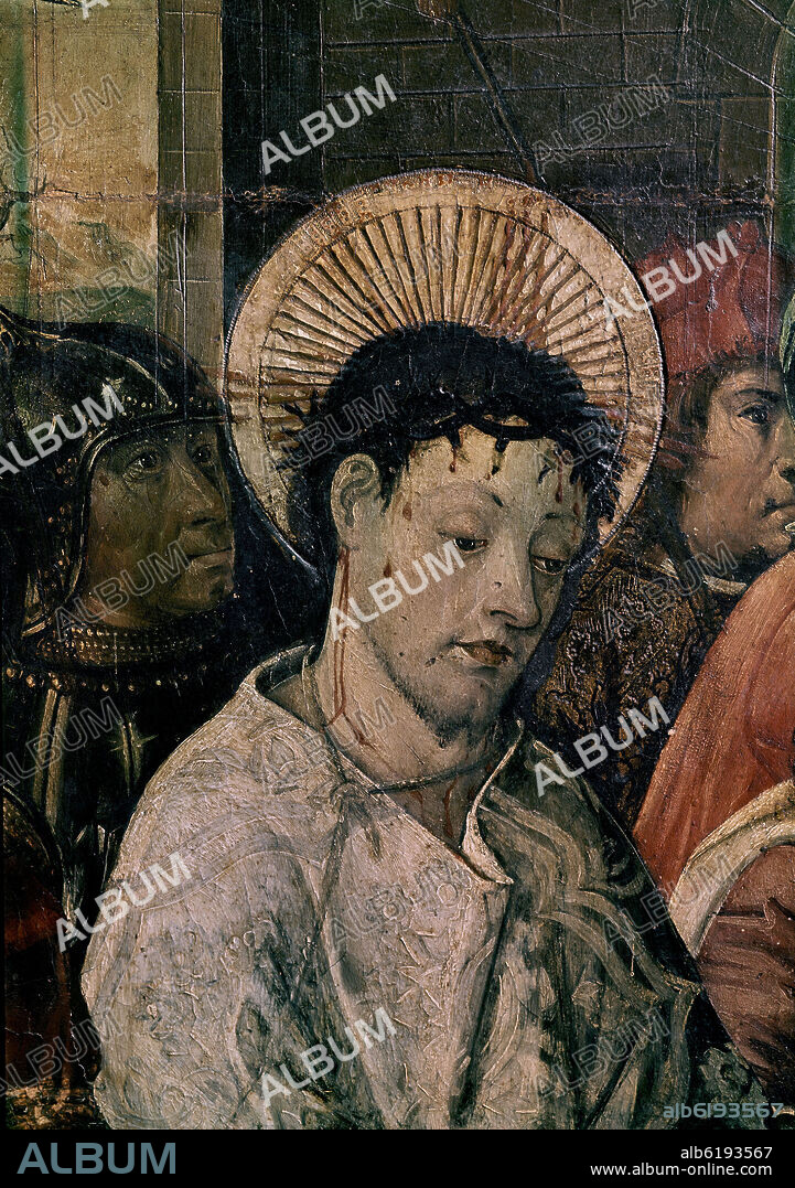 FRANCISCO DE OSONA EL JOVEN (1465-1514). CRISTO ANTE PILATOS - SIGLO XV.