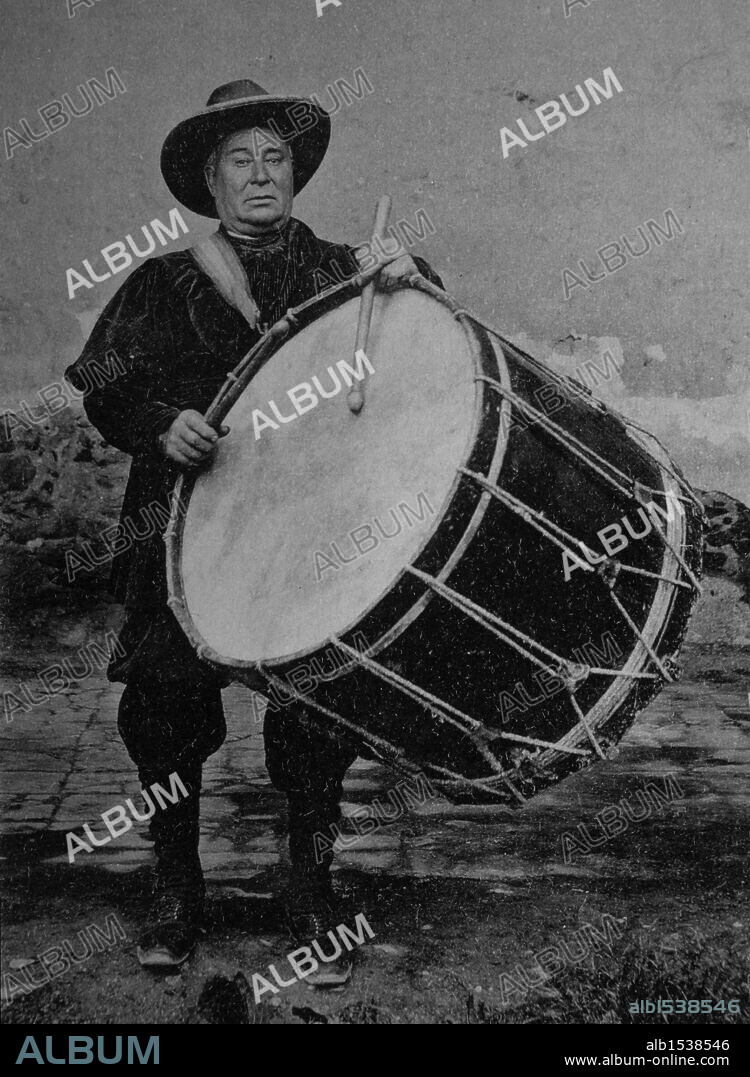 'El Tabal' que anuncia las fiestas de la PATUM DE BERGA. Año 1910.