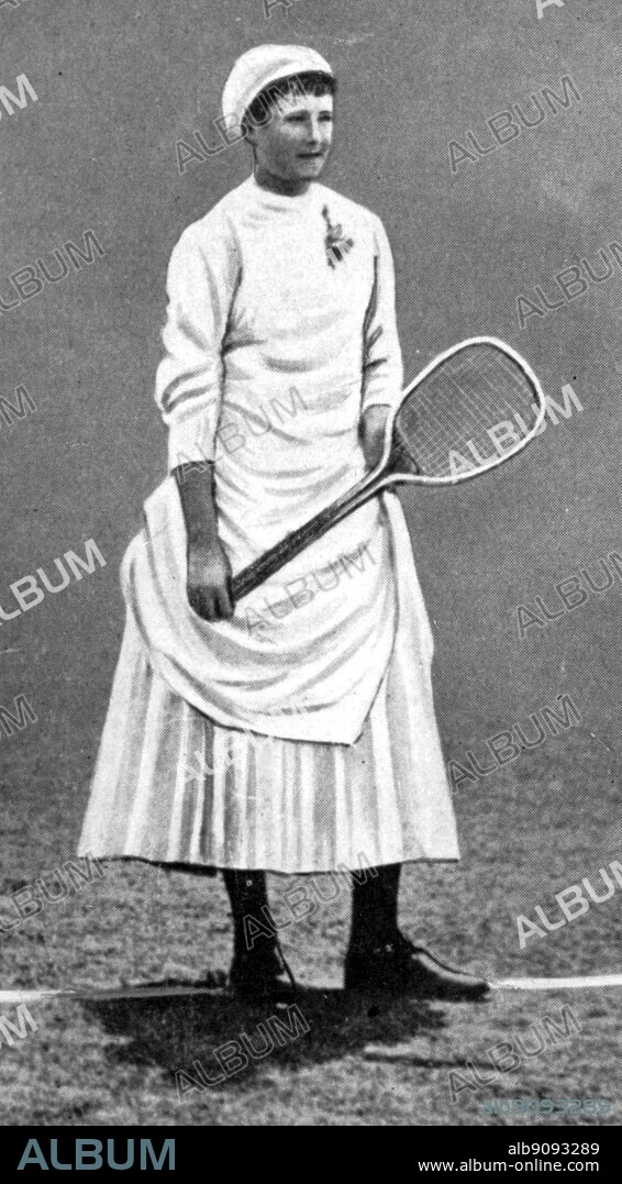 Lottie (Charlotte) Dod, the youngest ever champion, who won the Wimbledon Championships five times. She was 15 years old when she won Wimledon for the first time in 1887. The Encyclopedia of Tennis page 233.