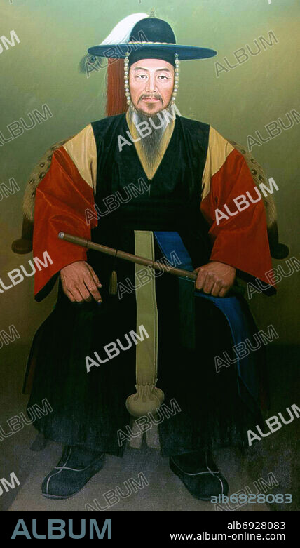 Yi Sun-sin (April 28, 1545 - December 16, 1598) was a Korean naval commander noted for his victories against the Japanese navy during the Imjin war in the Joseon Dynasty. Yi is also known for his innovative use of the 'turtle ship'. He is reputed to be one of the few admirals to have been victorious in every naval battle in which he commanded. Yi was killed by a single bullet in the Battle of Noryang on December 16, 1598. Yi remains a venerated hero among Koreans today. Pictures From History.