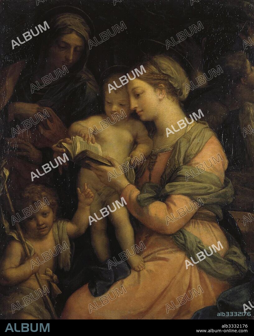 CARLO MARATTA. Madonna Teaching the Infant Christ Reading.