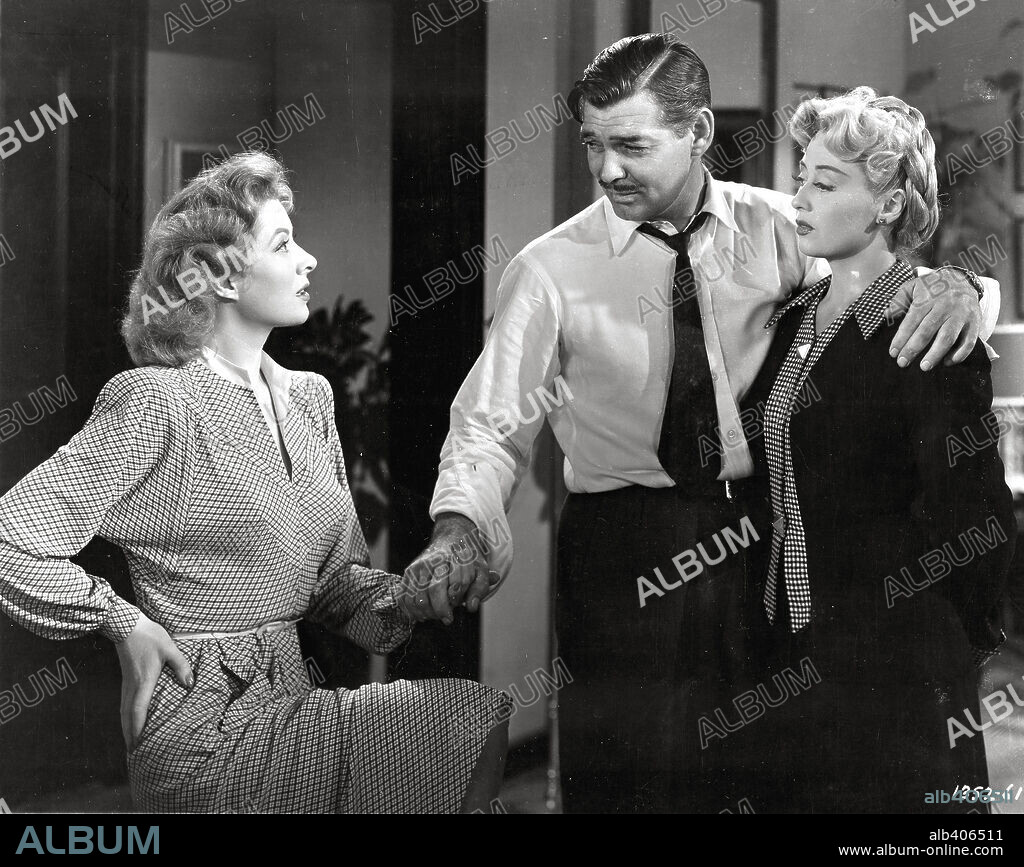 CLARK GABLE, GREER GARSON und JOAN BLONDELL in ADVENTURE, 1945, unter der Regie von VICTOR FLEMING. Copyright M.G.M.