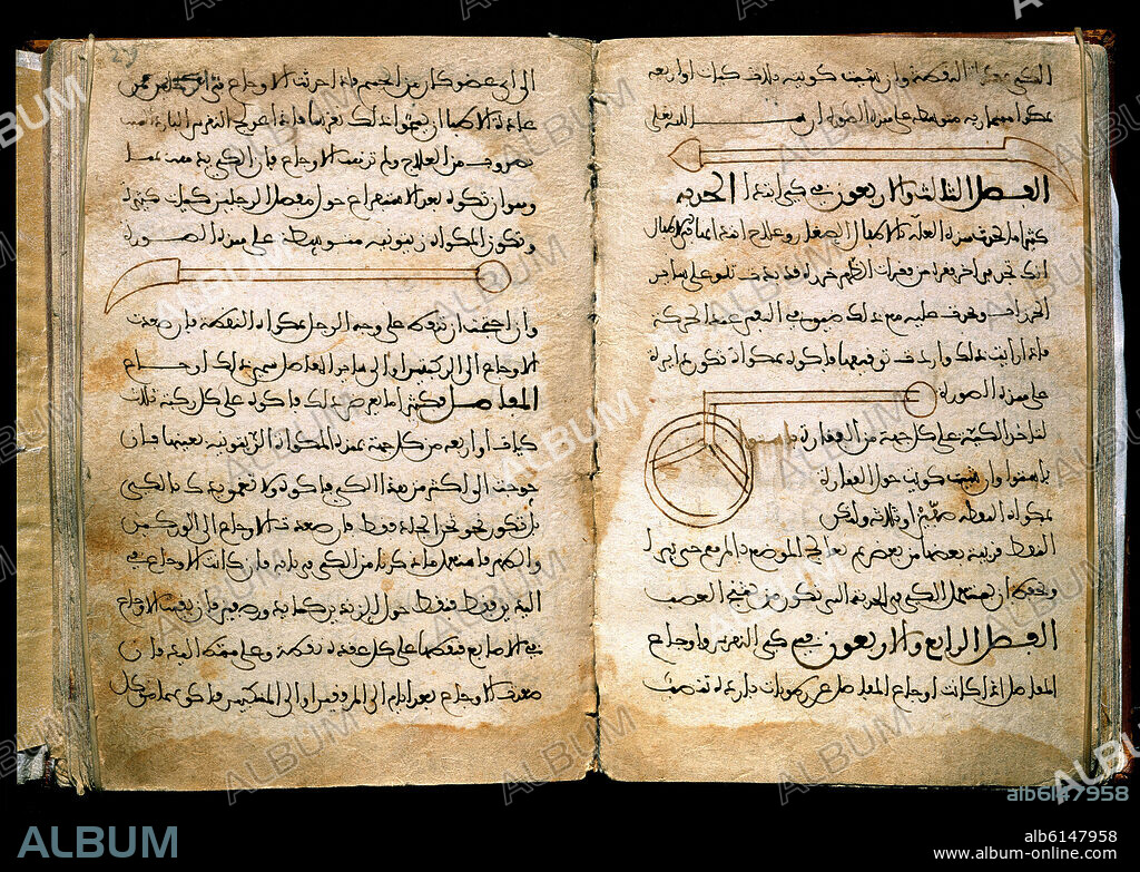 AL ZAHRAWI / ABULCASIS. TASRIF - MANUSCRITO ARABE 876-TRATADO DE CIRUGIA-S XI-FOL 24-INSTRUMENTOS.