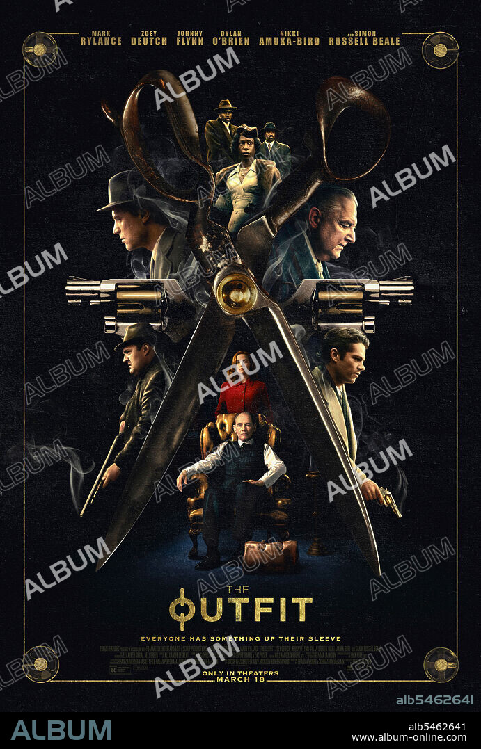 Poster of THE OUTFIT, 2022, directed by GRAHAM MOORE. Copyright Filmnation Entertainment / Scoop Productions.