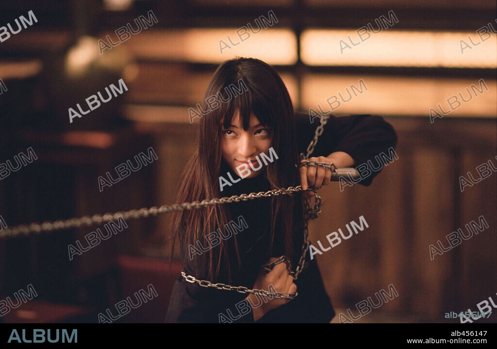 CHIAKI KURIYAMA in KILL BILL: VOL. 1, 2003, directed by QUENTIN TARANTINO. Copyright MIRAMAX.
