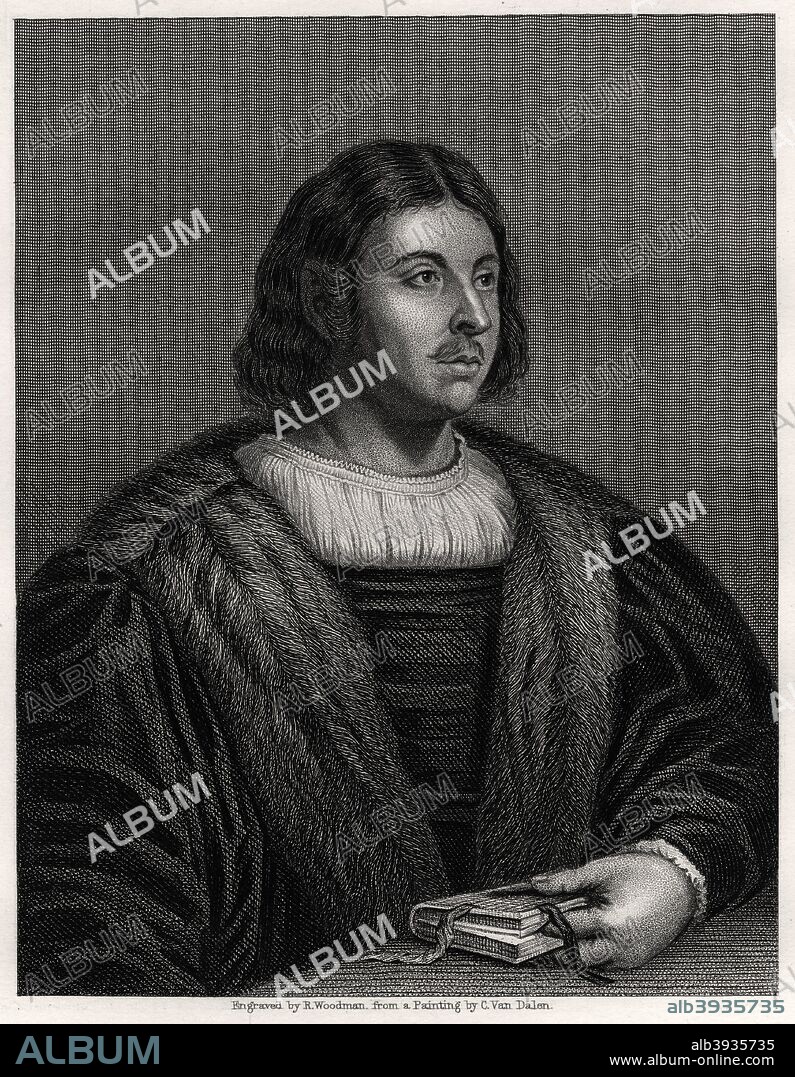 Giovanni Boccaccio, Italian author and poet, 19th century. Portrait of Boccaccio (1313-1375).