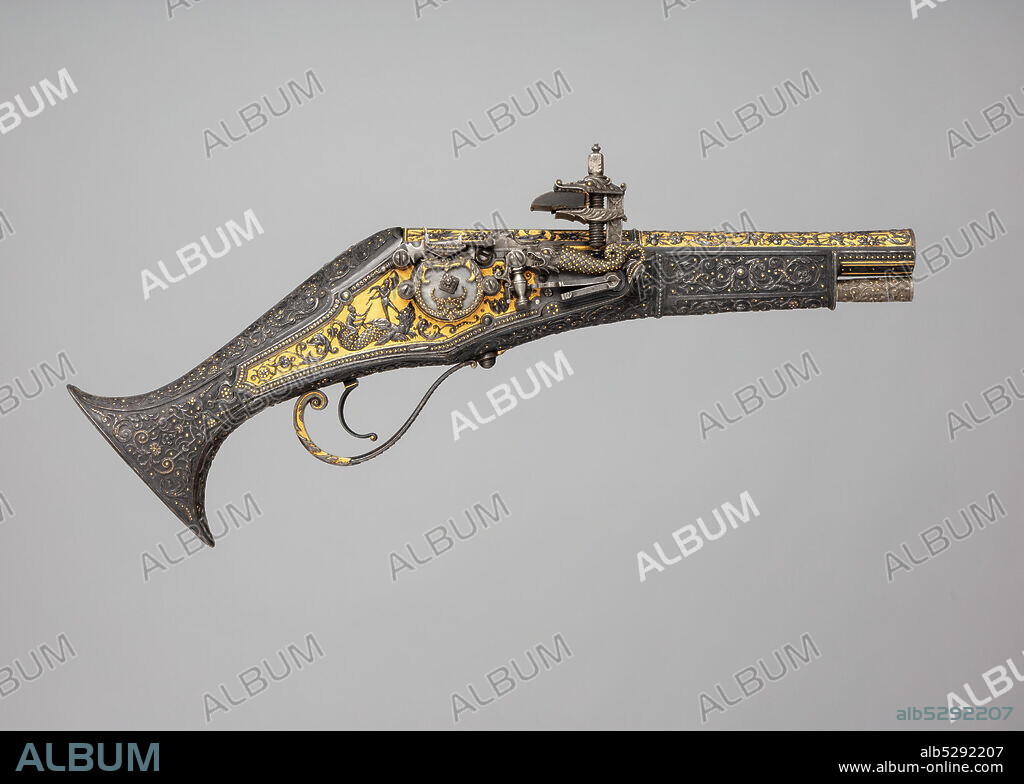 EMANUEL SADELER. Wheellock Pistol Made for Maximilian I of Bavaria (1573-1651), German, Munich, ca. 1600-1610.