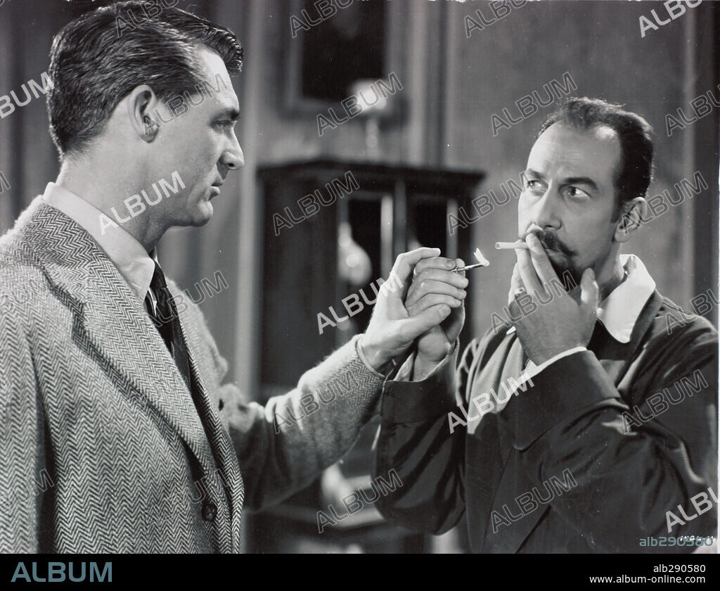 CARY GRANT and JOSE FERRER in CRISIS, 1950, directed by RICHARD BROOKS. Copyright M.G.M.