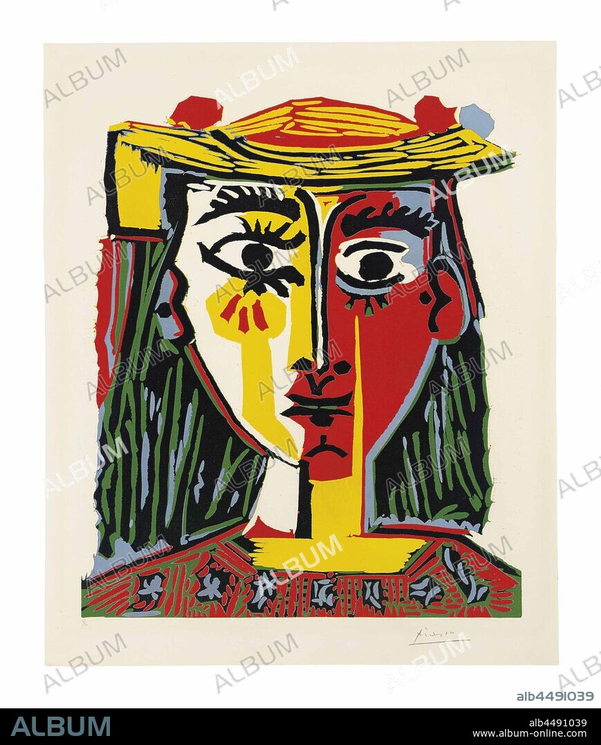PABLO PICASSO. Buste de Femme au Chapeau. - Album alb4491039