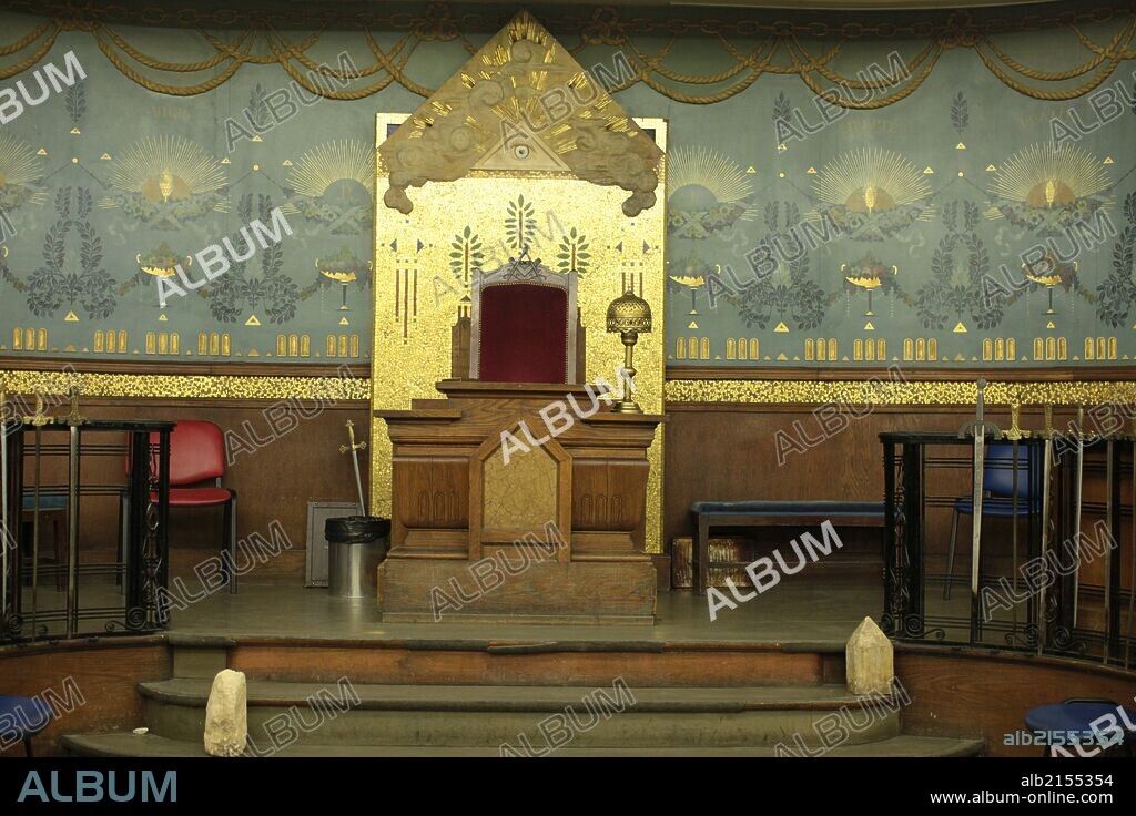 The Grand Orient of France (GODF). Masonic lodge.