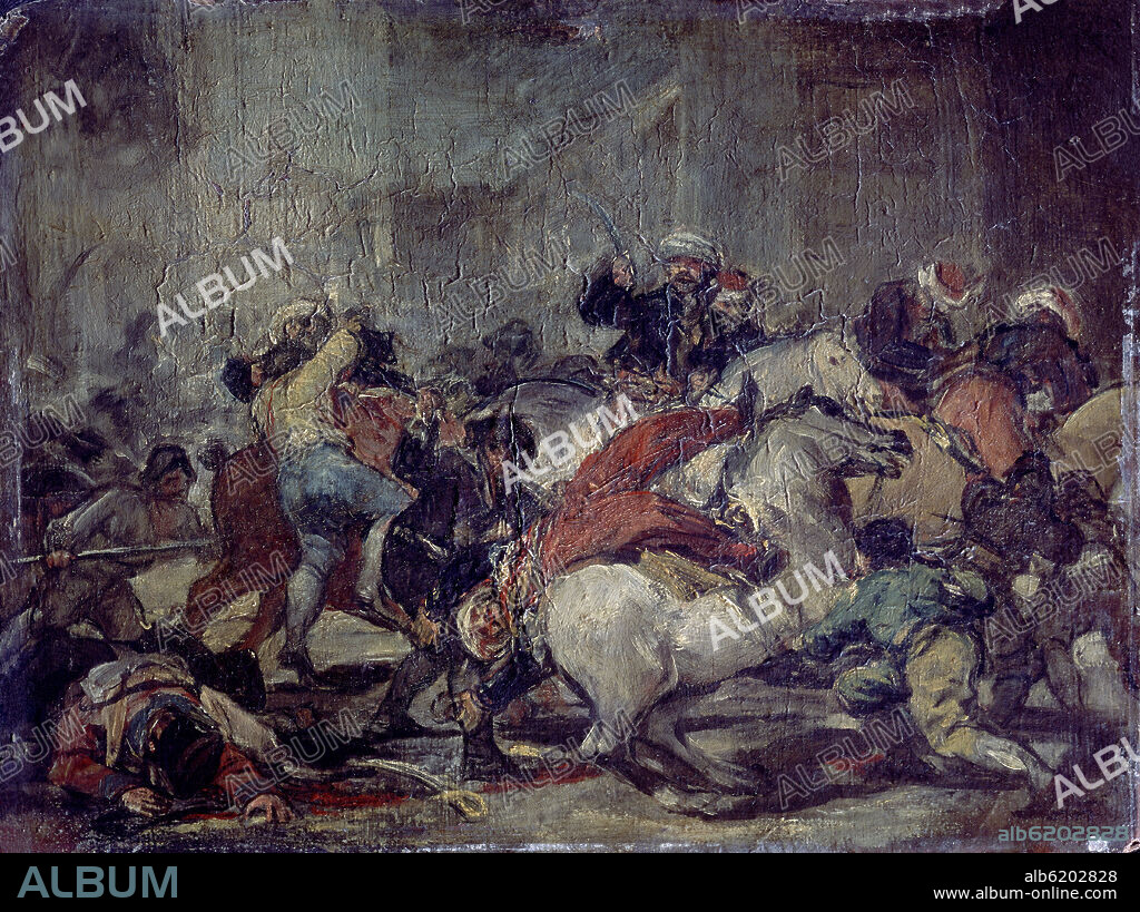 FRANCISCO DE GOYA. EL DOS DE MAYO EN LA PUERTA DEL SOL - SIGLO XIX.