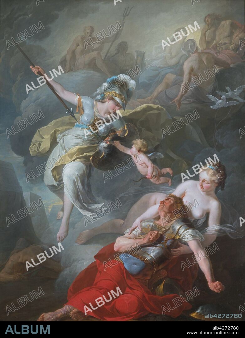 JOSEPH-BENOÎT SUVÉE. Battle of Minerva Against Mars.