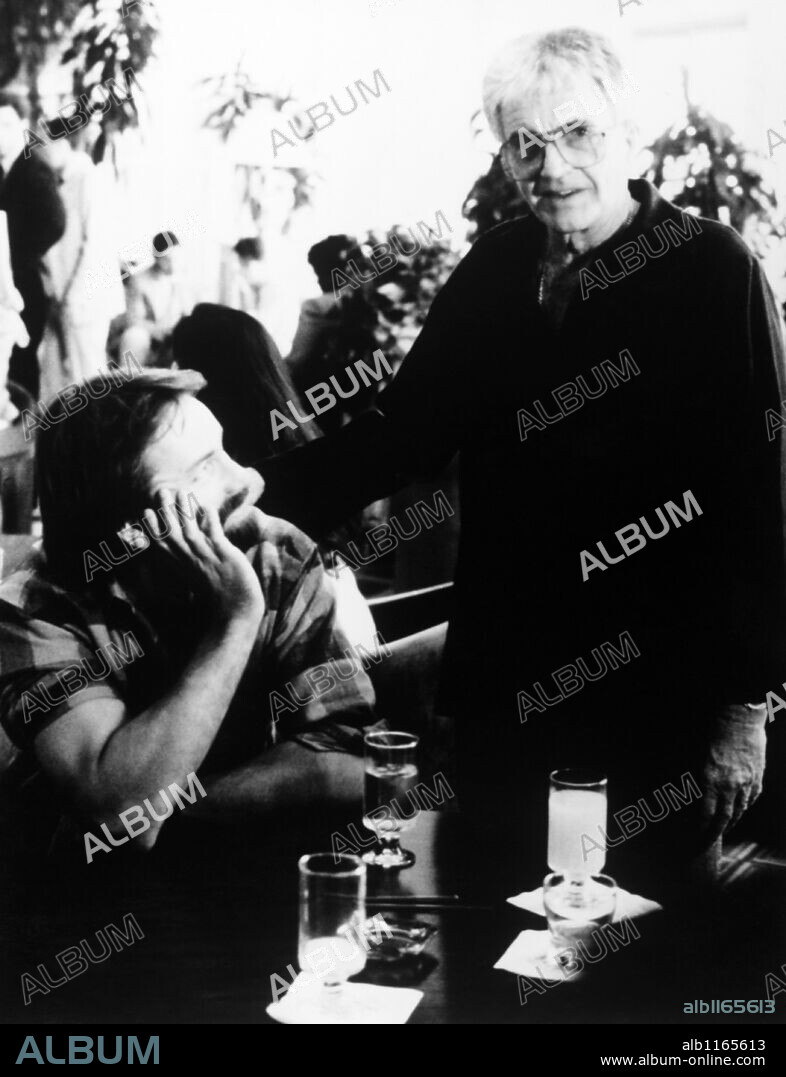 BLAKE EDWARDS and JOHN RITTER in SKIN DEEP, 1989, directed by BLAKE EDWARDS. Copyright 20TH CENTURY FOX.