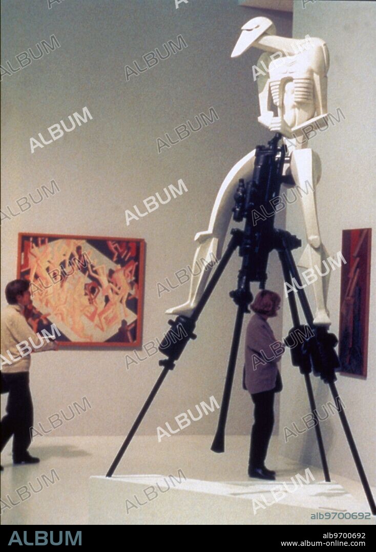 Epstein, Jacob. Reconstruction of his sculpture. The Stone Driller / Rock Drill (1913-15). on show in Munich - 15th November 1996. Sir Jacob Epstein (10 November 1880 - 19 August 1959) was an American-born sculptor who worked chiefly in England, where he pioneered modern sculpture, often producing controversial works that challenged taboos concerning what public artworks appropriately depict. ©TopFoto.