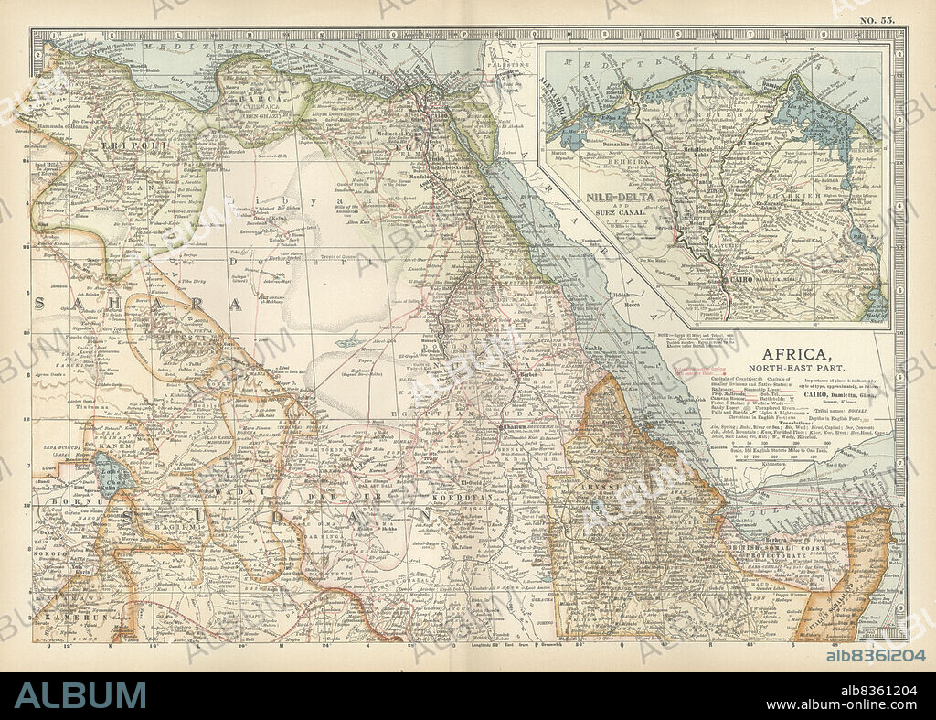 Map of northeastern Africa.