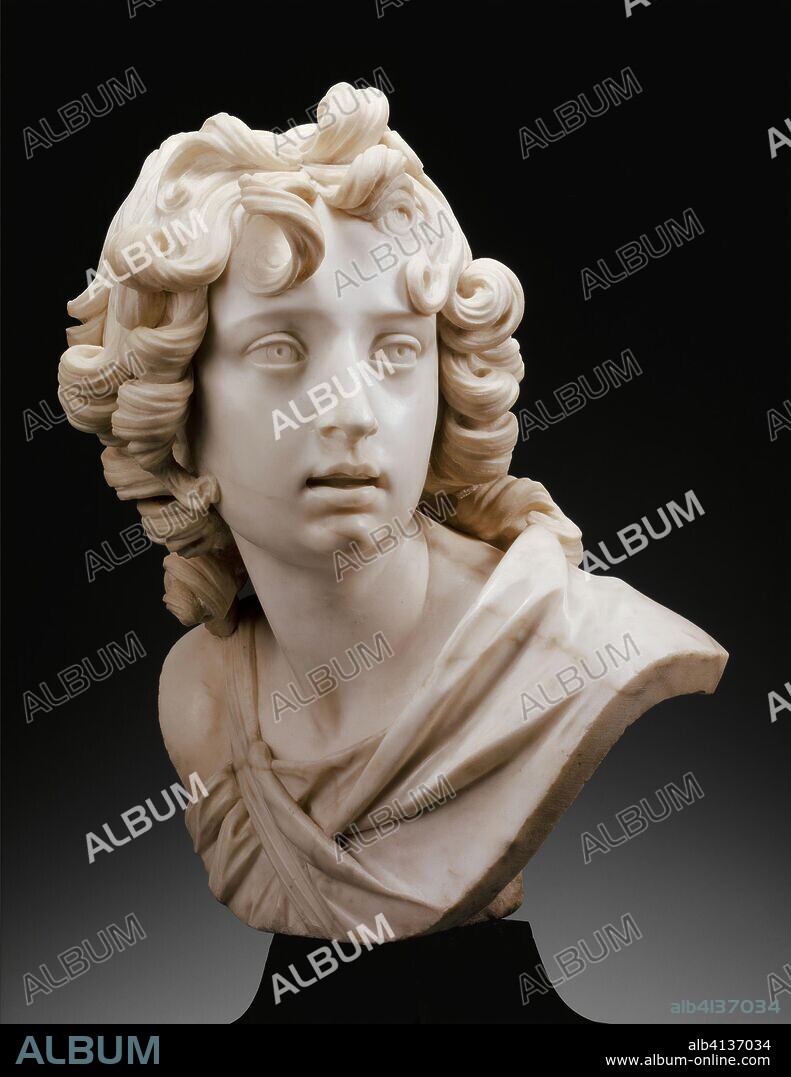 Bust of a Youth (Saint John the Baptist?). Francesco Mochi; Italian,  1580-1654. Date: 1625-1645. Dimensions: 40.5 × 33 × 29 cm (15 7/8 × 13 × 11  3/8 in.). Marble, on varie - Album alb4137034