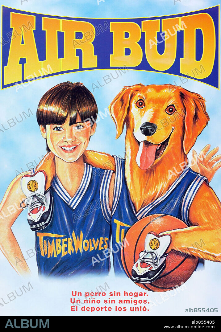 Poster of AIR BUD, 1997, directed by CHARLES MARTIN SMITH. Copyright WALT DISNEY PRODUCTIONS.