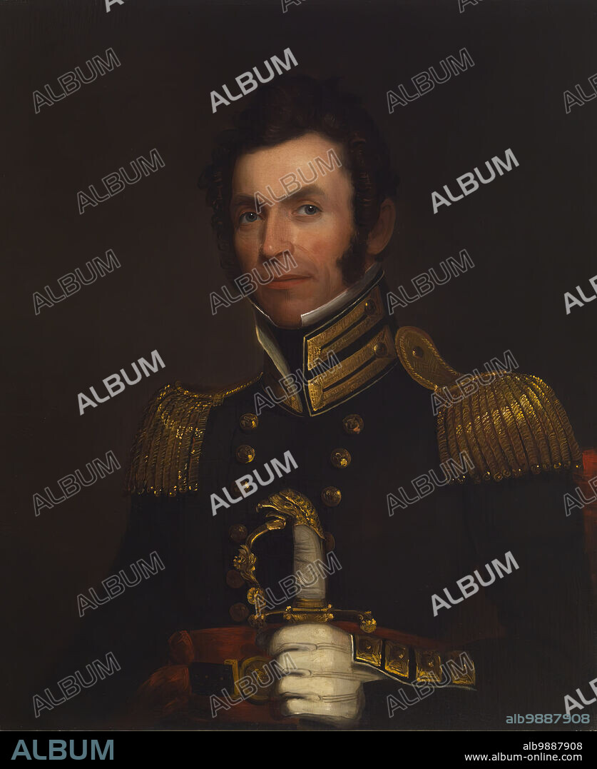 ALFRED JACOB MILLER. Portrait of Colonel Alexander Smith (1790-1858), 1833. Colonel Alexander Smith served in the Morgan Volunteers, a Baltimore-based company of the organized militia of the state of Maryland during the 1830s (the organized militia being the ancestor of the modern day Army National Guard). The Morgan Volunteers were a specialized unit, armed with rifles supplied by the state armorer at Annapolis.