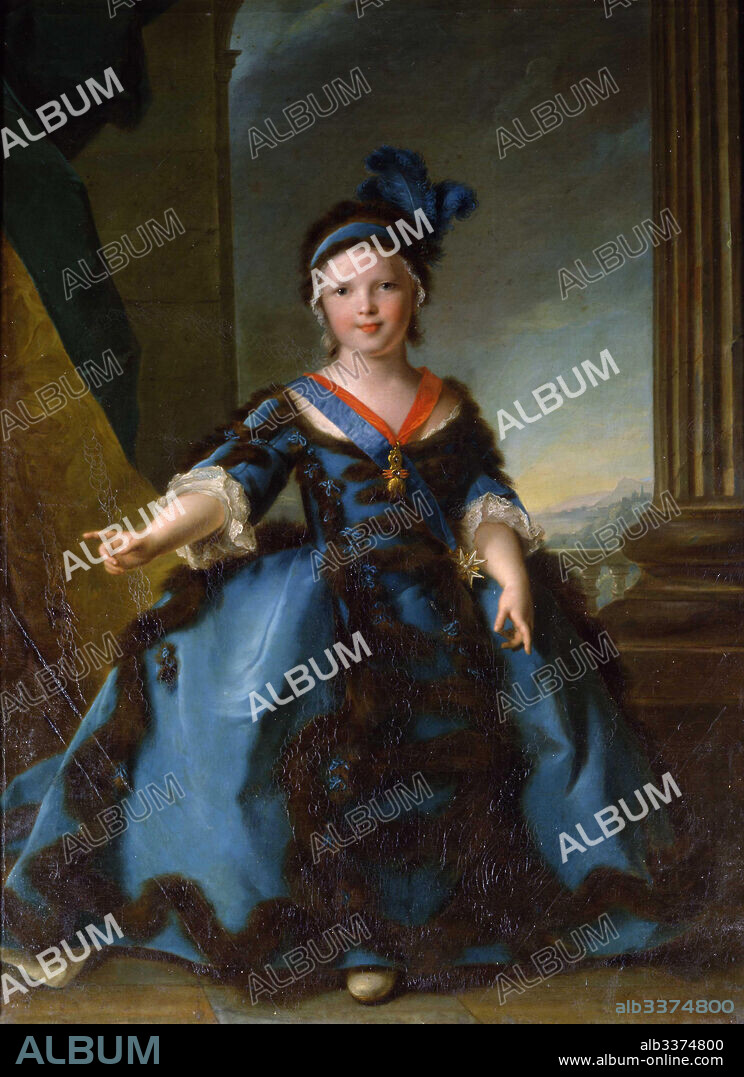 JEAN-MARC NATTIER. Portrait of Prince Louis Joseph Xavier, Duke of Burgundy (1751-1761).