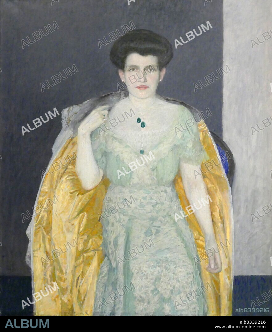 Portrait of Therese Bloch-Bauer, c1907. By Max Kurzweil. Maximilian Franz Viktor Zdenko Marie Kurzweil (12 October 1867, Bisenz - 9 May 1916, Vienna) was an Austrian painter and printmaker.