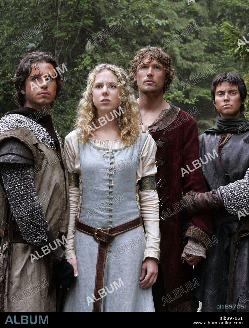 CHRISTOPHER JACOT, JOHN REARDON, MEGHAN ORY and TEGAN MOSS in MERLIN'S APPRENTICE, 2006 (MERLIN'S APPRENTICE-TV), directed by DAVID WU. Copyright HALLMARK.