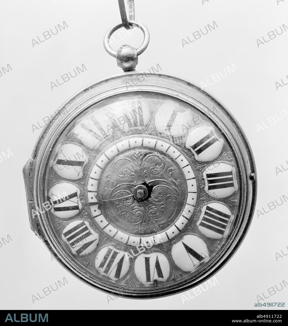 Watchmaker: Bernard Hubert, Watch, French, Paris, Watchmaker: Bernard Hubert (active 170710), 18th century, French, Paris, Brass gilt, Diameter: 2 3/8 in. (6 cm), Horology.