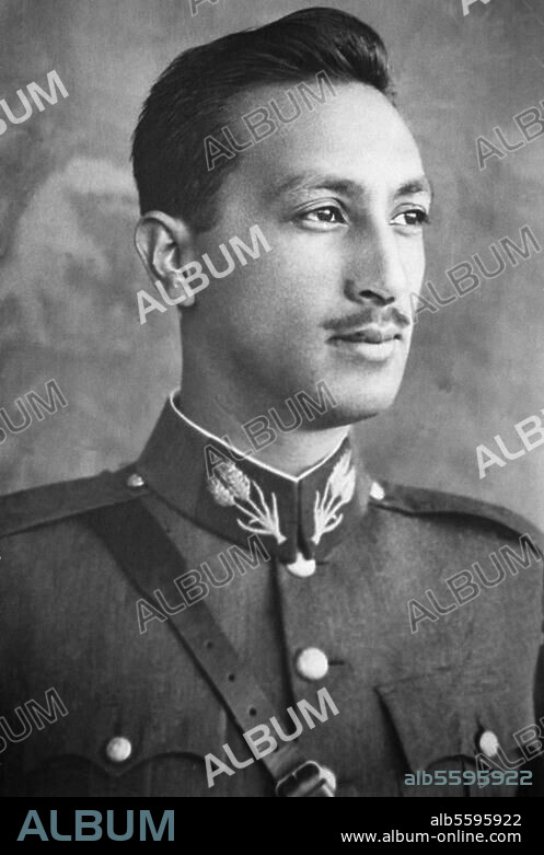 Mohammed Zahir Schah, King of Afghanistan (1933-1973); born Kabul. 30.10.1914. Portrait photo, undat.