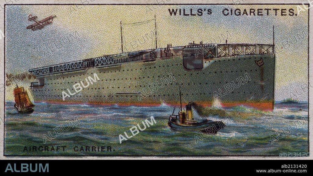 Engineering Wonders, 1927: British Royal Navy Aircrat Carrier HMS 'Argus', 1918 (Photo by: Universal History Archive/UIG via Getty Images).