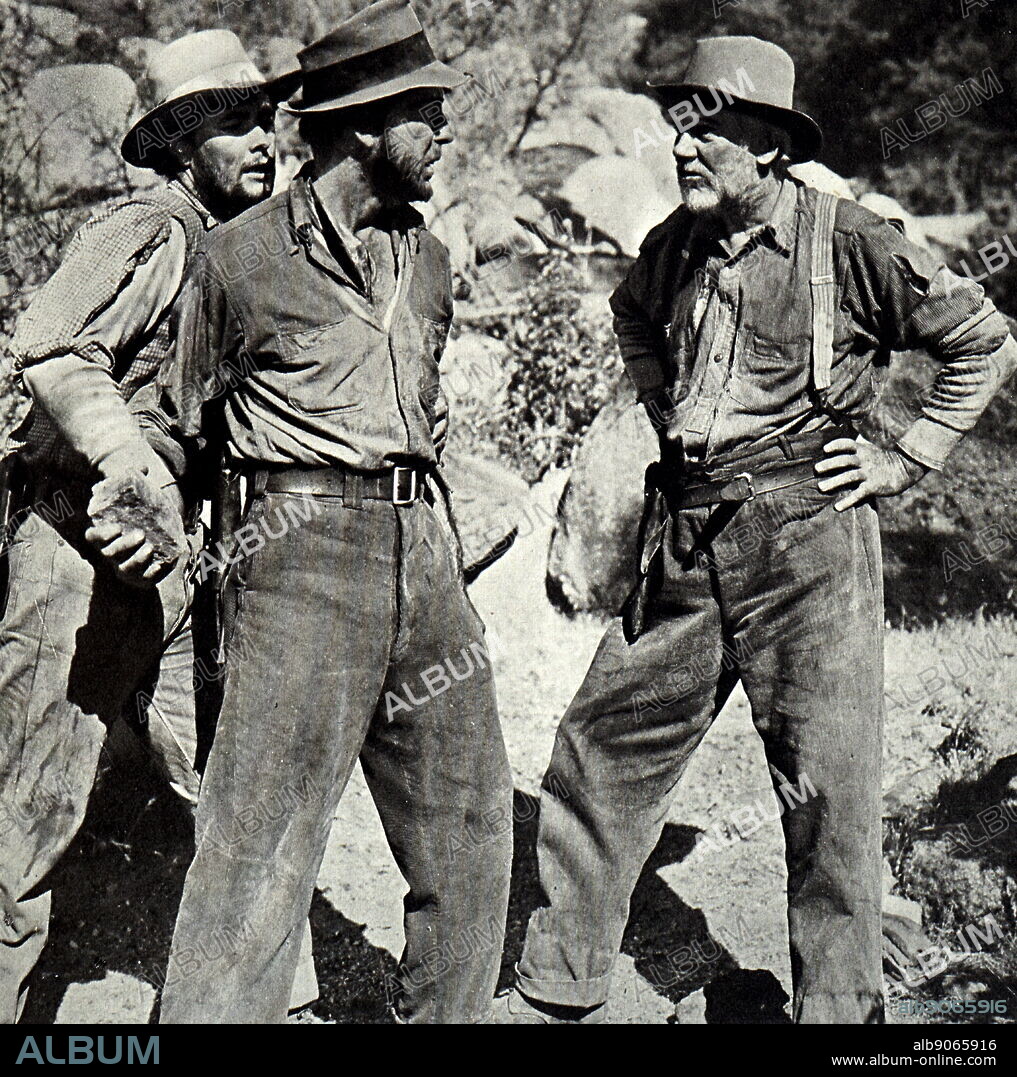 Film still from 'The Treasure of the Sierra Madre' starring Humphrey Bogart, John Huston, Walter Hudson, and Tim Holt.