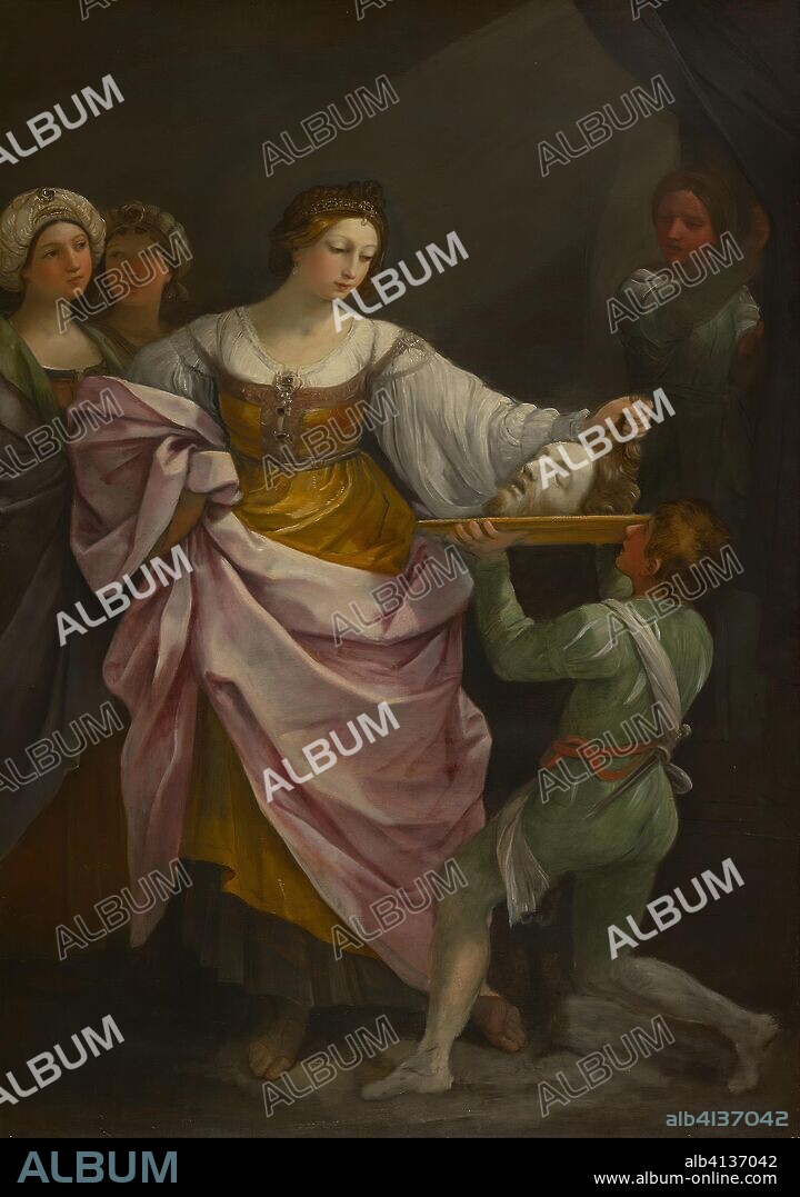 Salome with the Head of Saint John the Baptist. Guido Reni; Italian, 1575-1642. Date: 1635-1645. Dimensions: 248.5 × 174 cm (97 3/4 × 68 1/2 in.). Oil on canvas. Origin: Italy.