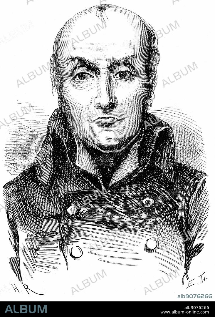 (Nicolas) Francois Appert (1749-1841) French chef and inventor of method of preserving food in glass bottles, then in tin-plated cans. Wood engraving c1870.