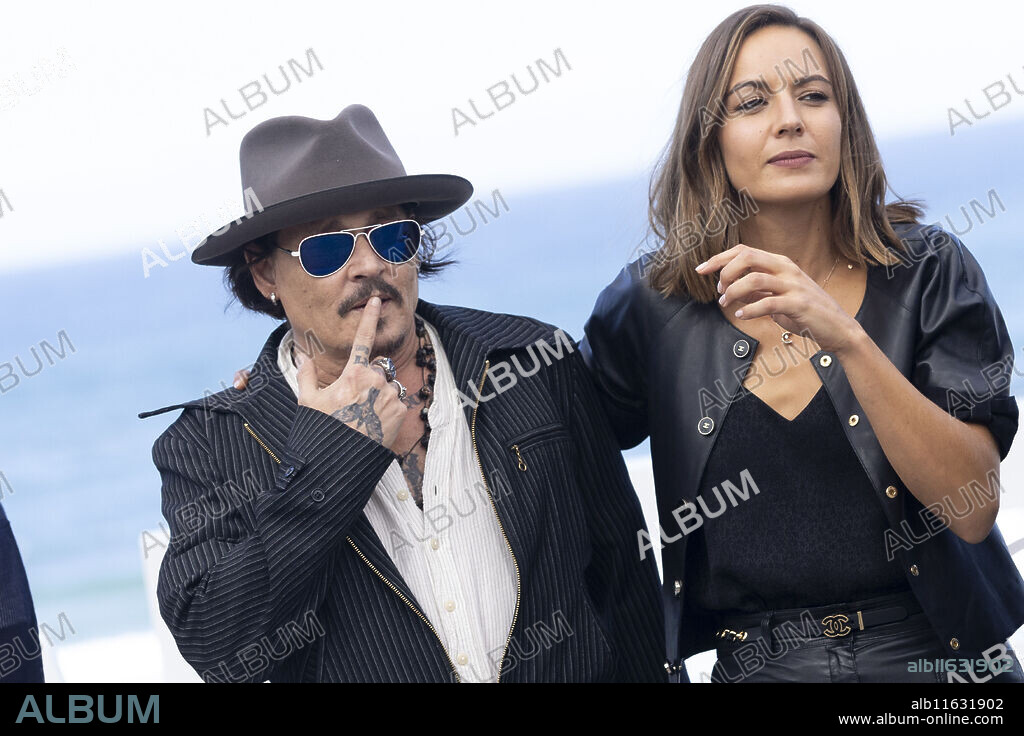 Johnny Depp and Antonia Desplat attended 'Modi, Three Days On The Wings Of Madness' Photocall during 72st San Sebastian International Film Festival at Kursaal Palace on September 24, 2024 in Donostia / San Sebastian, Spain.