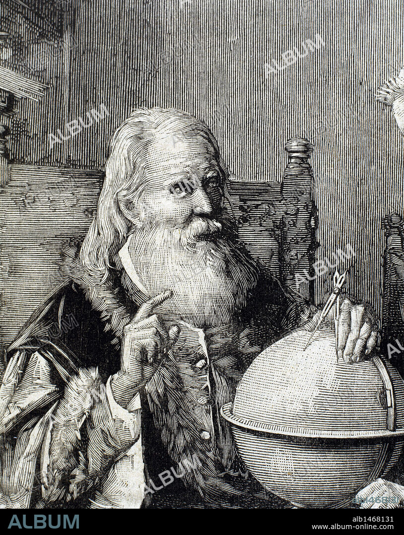 Galileo Galilei (1564-1642). Physicist, Italian mathematician and astronomer. Galileo demonstrating his astronomical theories. Engraving by Rico in the "Spanish and American Illustration" (1884).
