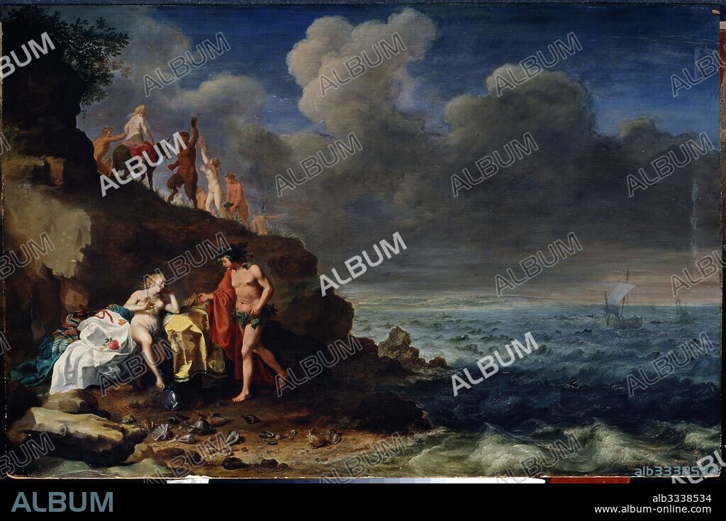 CORNELIS VAN POELENBURGH. Bacchus and Ariadne on the Island Naxos.