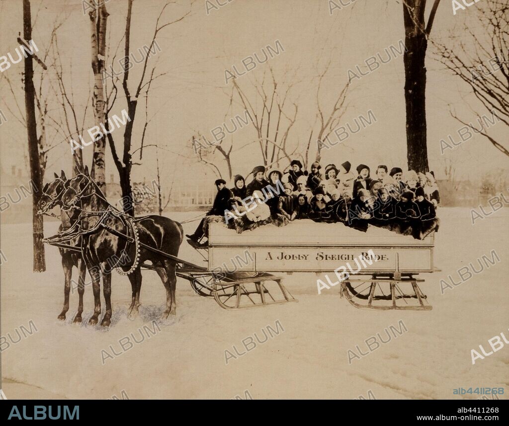 A jolly sleigh ride, 1916.