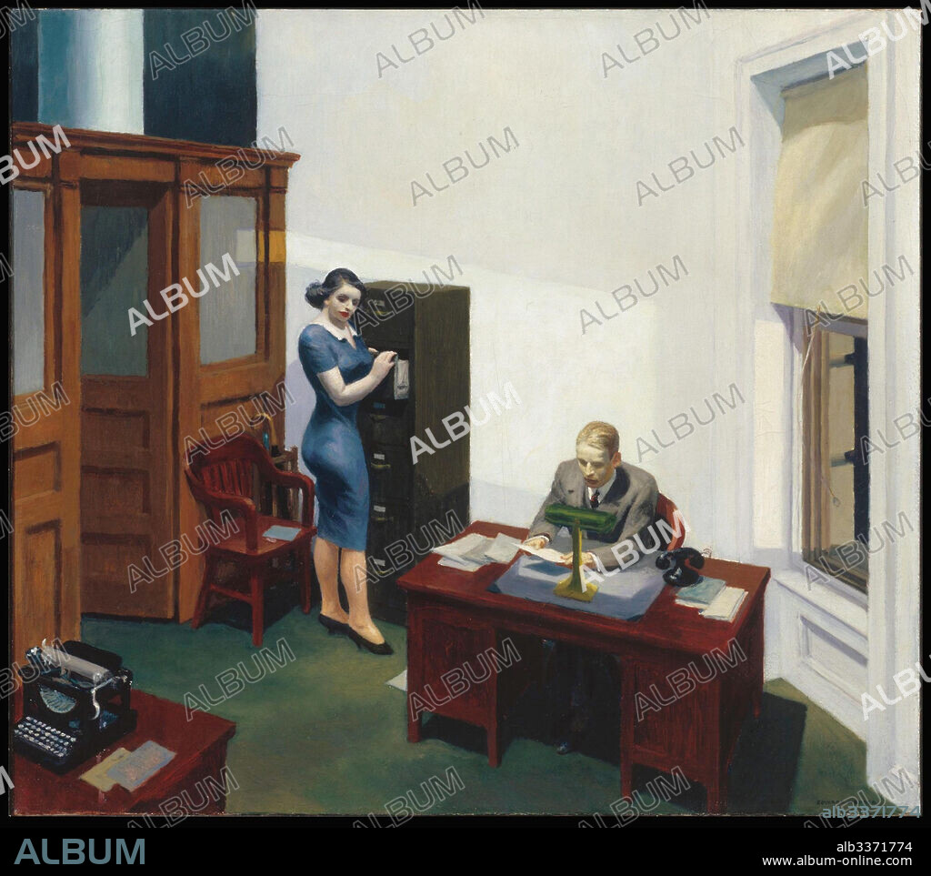 EDWARD HOPPER. Office at Night.