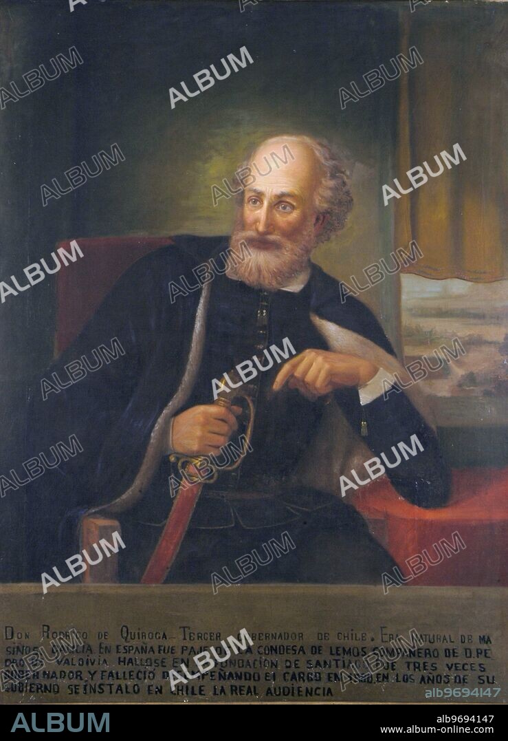 Rodrigo de Quiroga López de Ulloa (San Juan de Boime; 1512 - Santiago; February 20, 1580) was a Spanish conquistador of Galician origin. He was twice the Royal Governor of Chile. He married Dona Ines de Suarez, who was the first European woman to set foot in the New World territory which was to become Chile.