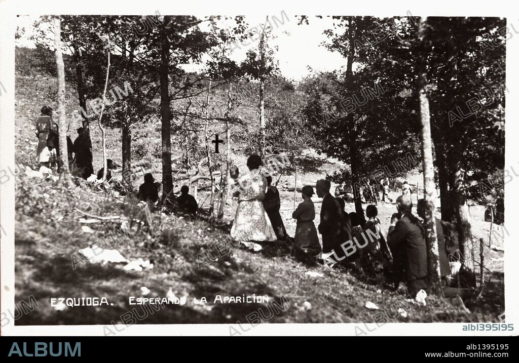 Las apariciones de Ezquioga (Guipúzcoa). Comenzaron el 30 de junio de 1931 cuando los hermanos Bereciartua vieron por primera vez a la virgen y millares de personas comenzaron a acudir en peregrinación. Los testigos afirmaban que la virgen decia "guerra, España, bombardeos, sangre".