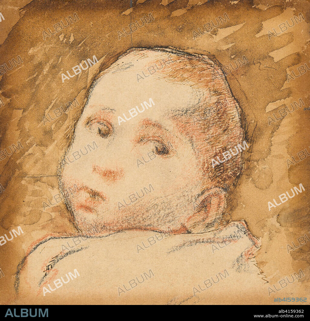 Jean René Gauguin. Paul Gauguin; French, 1848-1903. Date: 1881. Dimensions: 119 × 122 mm. Black fabricated chalk, red chalk, brush and brown wash, with pen and brown ink, on cream wove paper, with later additions in graphite. Origin: France.